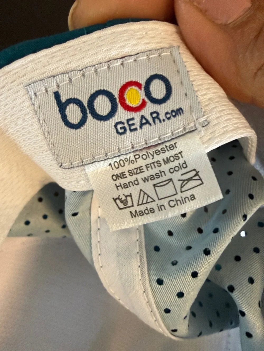 BOCO Gear The Tea Spot Floral Trucker Hat Teal Pink Technical Running Cap OSFA